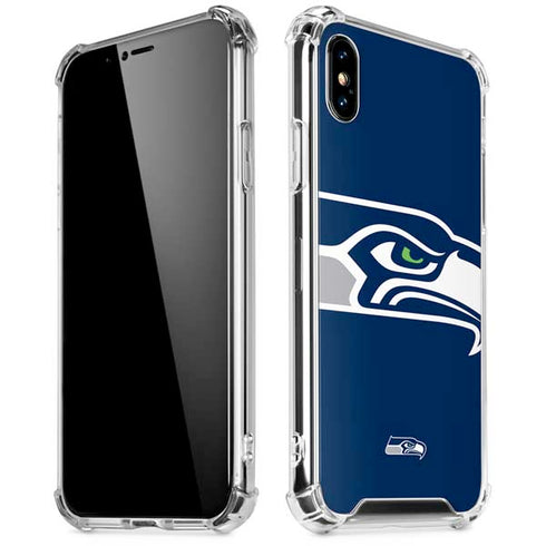 NFL Seattle Seahawks Large Logo iPhone XS Max Clear Case